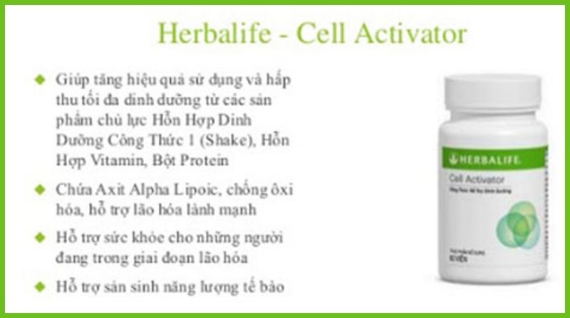 Công dụng của Viên uống Cell Activator Herbalife